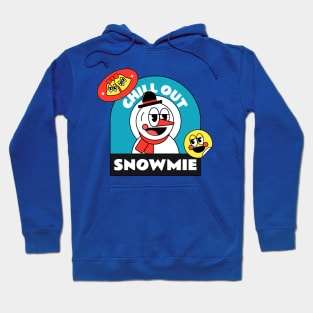 Chill Out Snowmie Design Hoodie